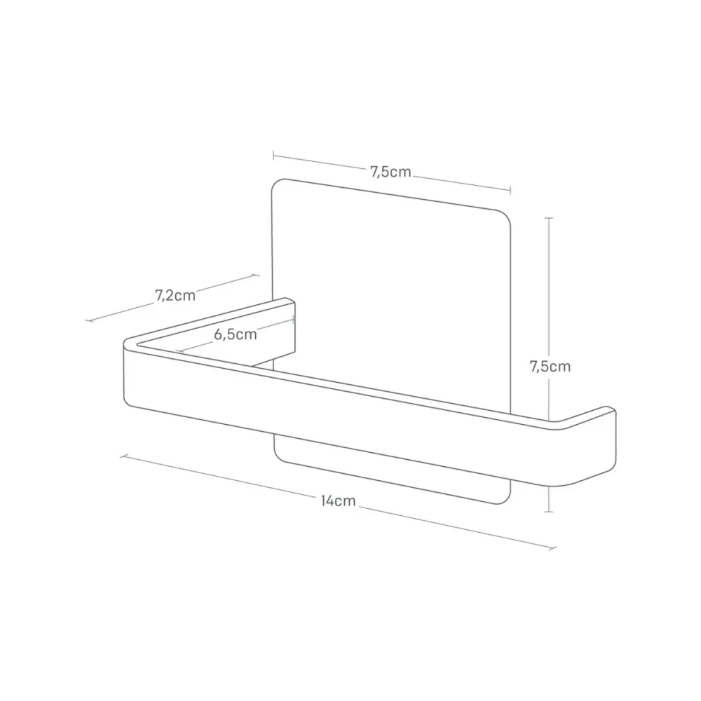 Dorullholder magnetisk sort