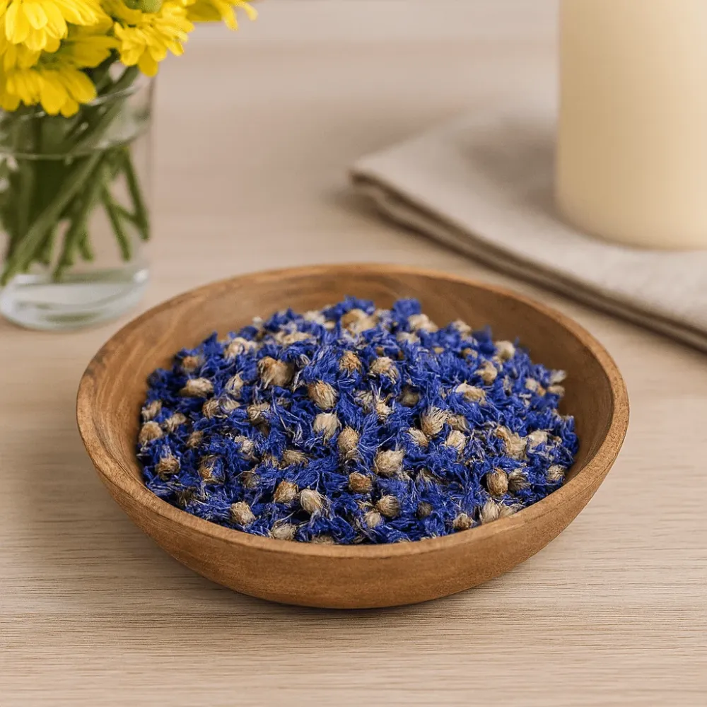 Tørkede blå kornblomster hele blomster 0.5kg