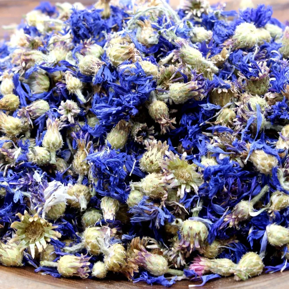 Tørkede blå kornblomster hele blomster 0.5kg