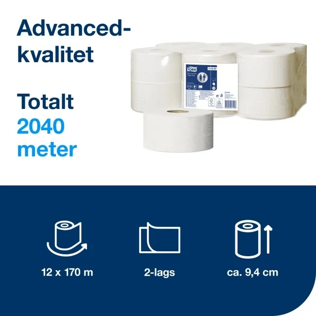 Toa Tork Mini Jumbo 170 m 2l T2 (12 stk)
