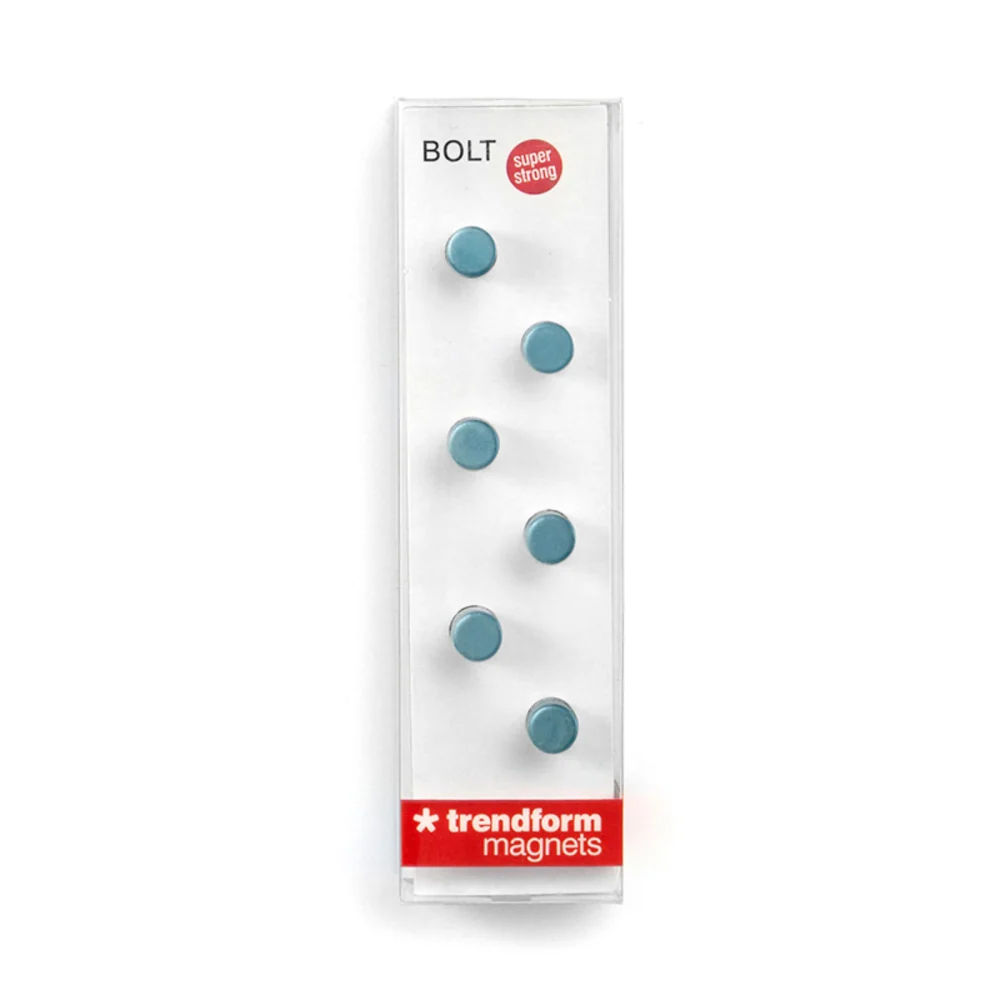 BOLT supermagneter SKYBLUE, 8x8 mm 6-pakk
