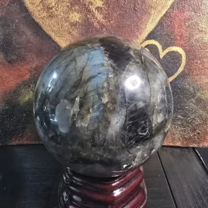 Vakker LABRADORITE w/Stand, ca. 90mm - 1.3kg
