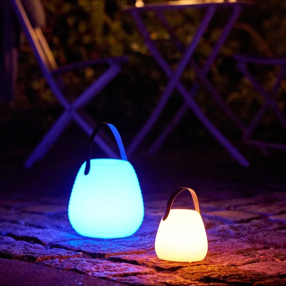 2-pk Derry LED lampe, oppladbar