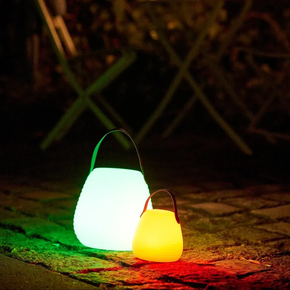 2-pk Derry LED lampe, oppladbar