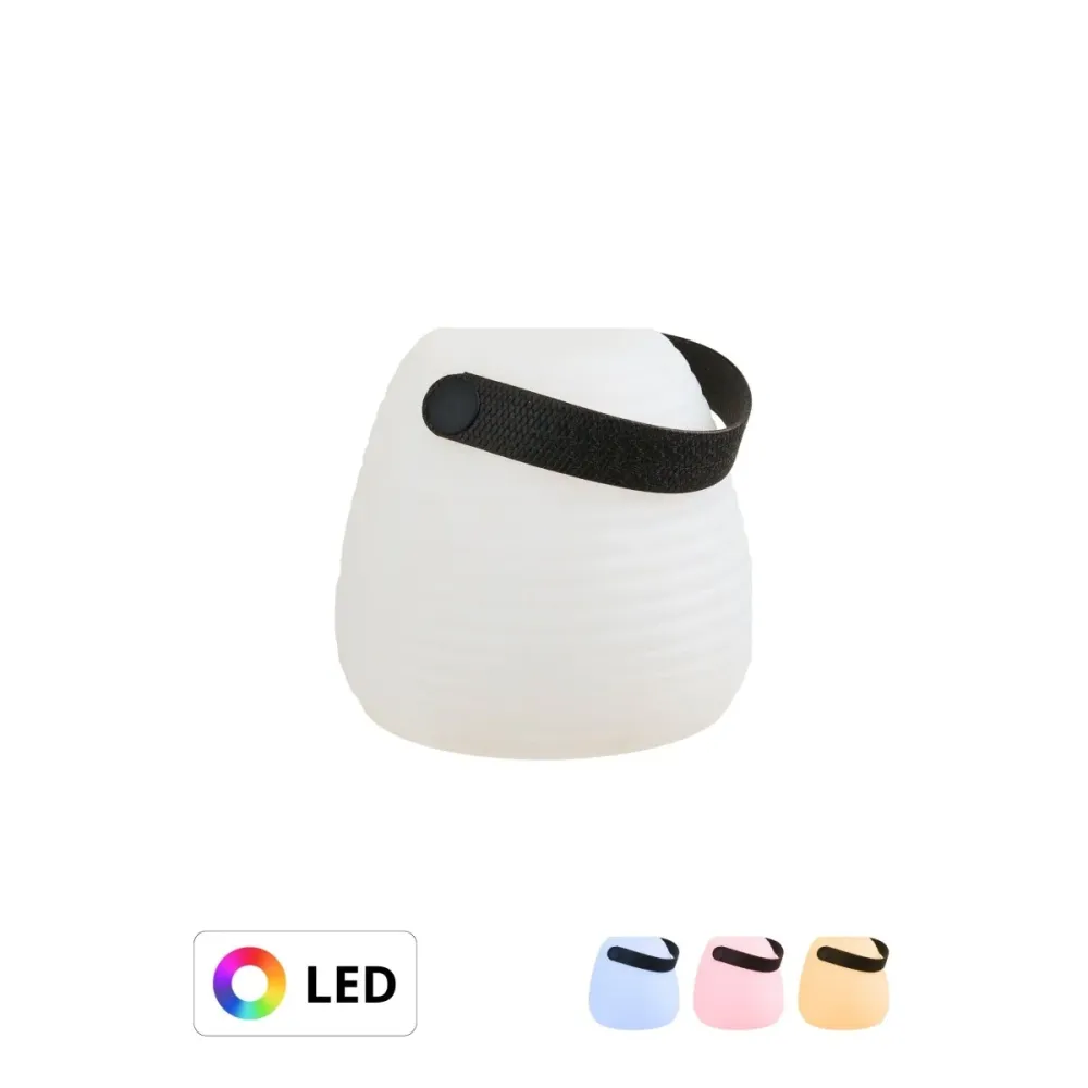 Derry LED lampe hvit 13 cm, oppladbar