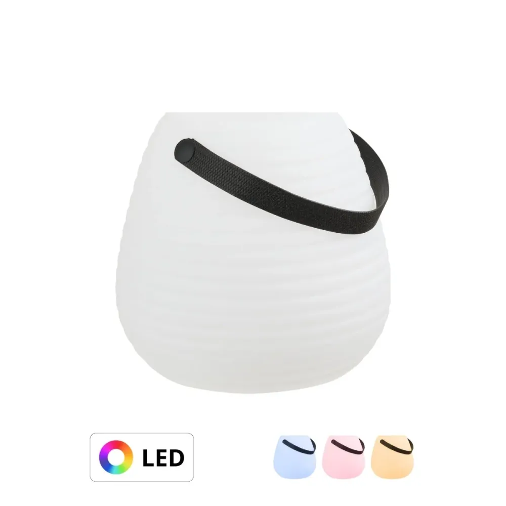 Derry LED lampe hvit 21 cm, oppladbar