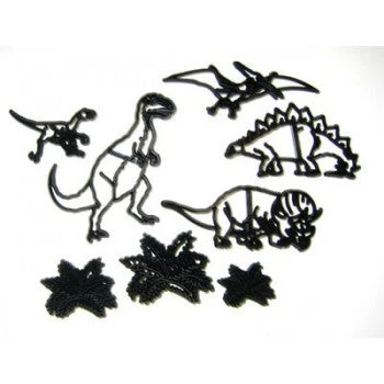 Patchwork utstikker Dinosaurer, sett/8