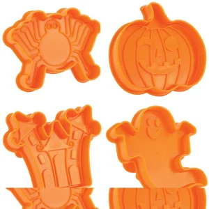 Utstikkersett med ejektor -Halloween- pk/4