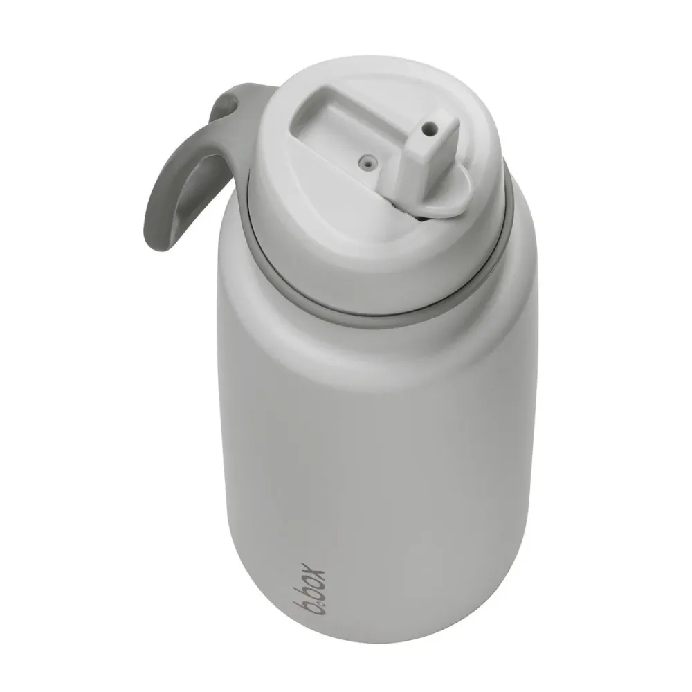 b.box Isolert Drikkeflaske med Flip-Lokk 1L - Shadow Grey