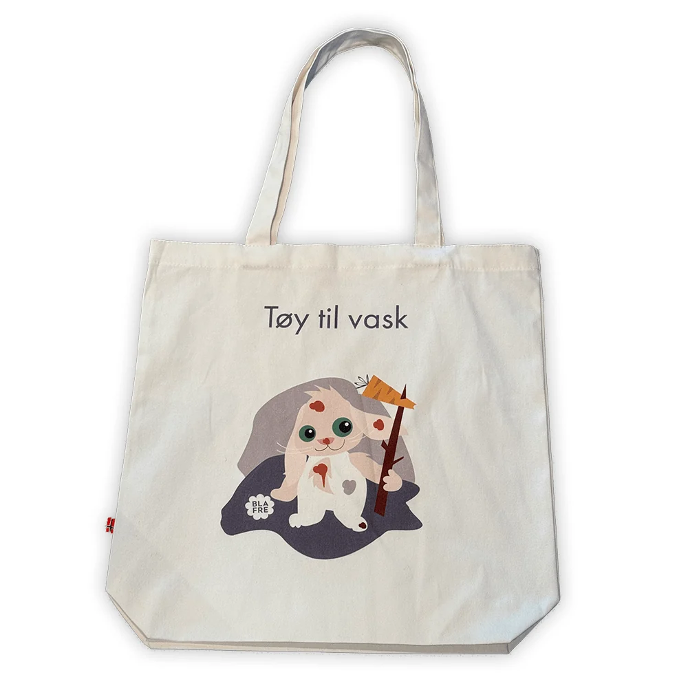 Blafre nett i bomull med trykk - Tøy til vask