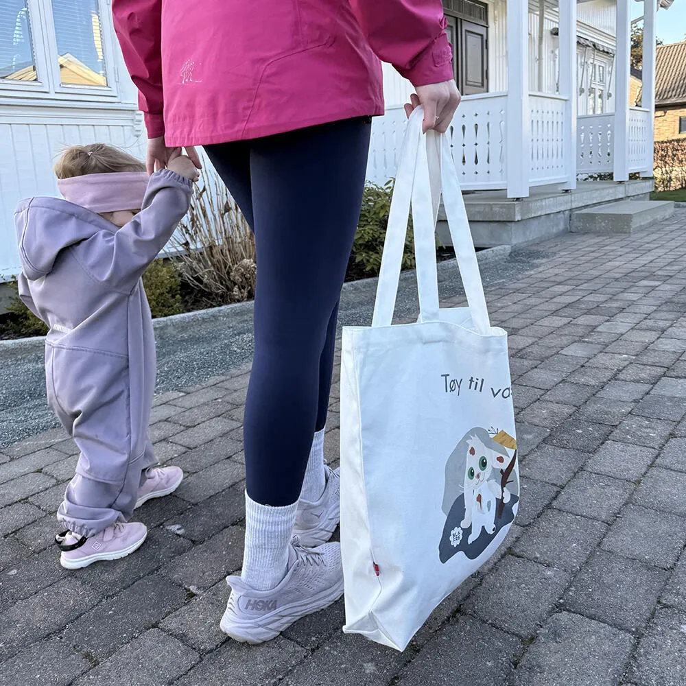 Blafre nett i bomull med trykk - Tøy til vask