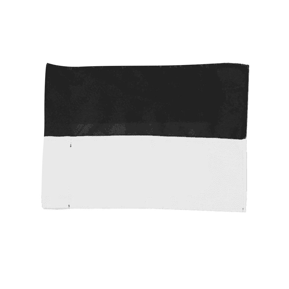 Hjørneflagg svart/hvitt