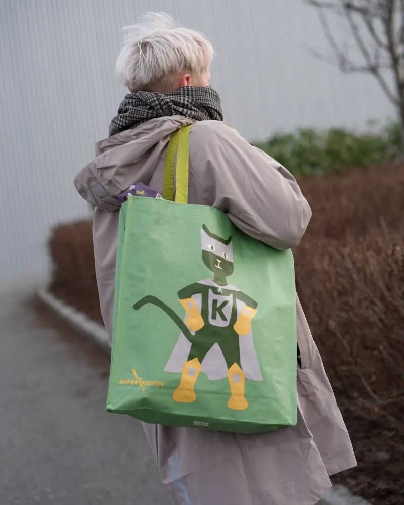 Kattnakken Pose Superkatten - Supergrønn
