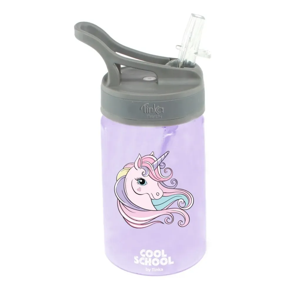 Tinka Cool School Drikkeflaske Unicorn - Lilla