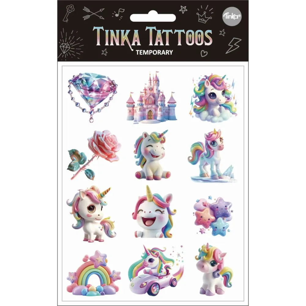 Tinka Midlertidige Tatoveringer – Unicorn Tattoo