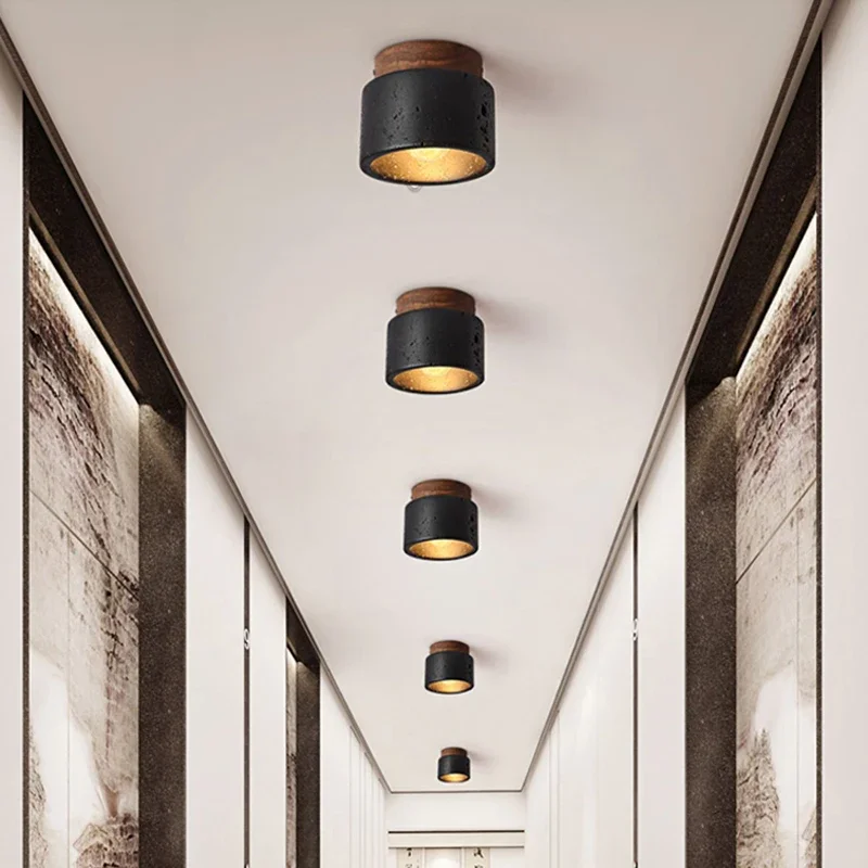 Moderne Stein Taklampe – Rustikk Belysning Stue og Gang | Luvikno