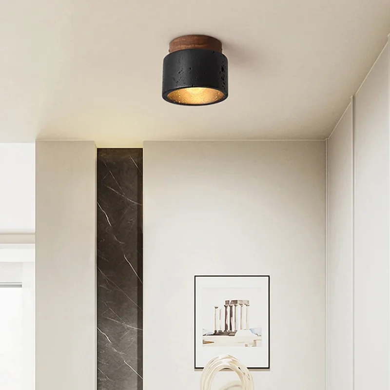 Moderne Stein Taklampe – Rustikk Belysning Stue og Gang | Luvikno