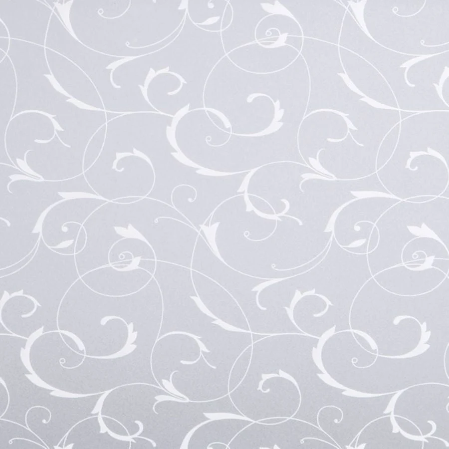 Vareprøve: Static Scroll Flower vindusfolie