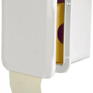 Boks toalettpapirholder, hvit