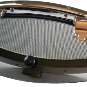 Portlight i syrefast stål, 155 x 418 mm lys