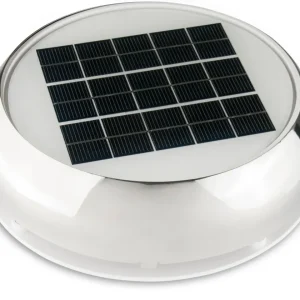 Ventilator, Solcelle m/batteri, syrefast, 3"