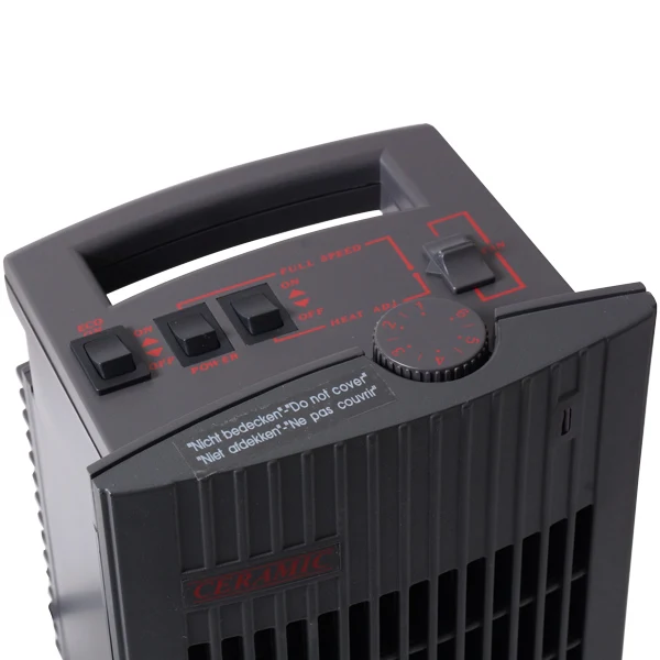 Keramisk varmeovn 230V, 460-1500 W, 16x13x21 cm - Thermal 2000 - ER887-ECO