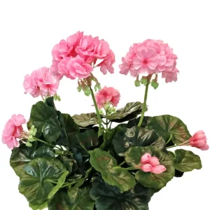 Kunstig Geranium Rosa 40cm