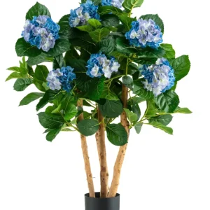 Kunstig Hortensia Busk Blå UV 85 cm