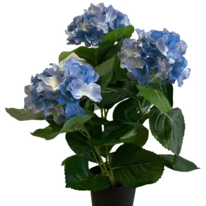 Kunstig Hortensia Deluxe Blå UV 35 cm