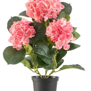 Kunstig Hortensia Deluxe Rosa UV 35 cm