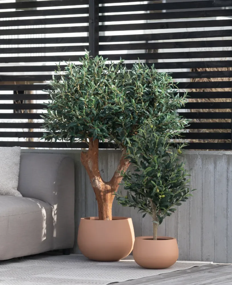 Kunstig Oliventre Sicilia m/Oliven UV 90cm