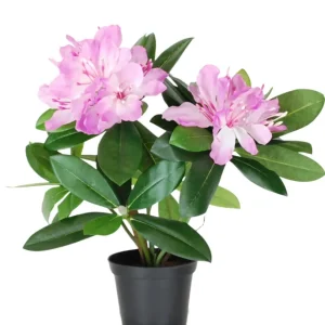 Kunstig Rhododendron Busk Rosa UV 34 cm