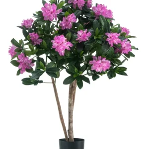 Kunstig Rhododendron Tre Rosa UV 90 cm