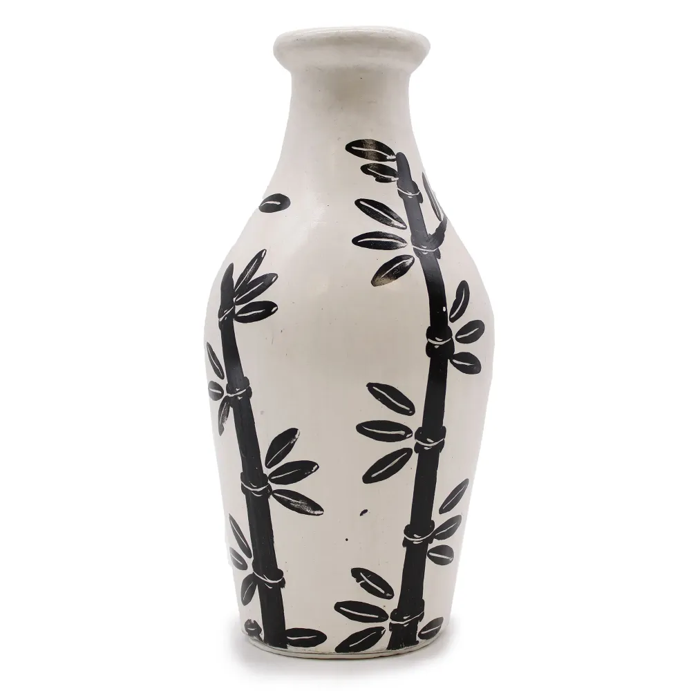 Bambusformet vase naturlig