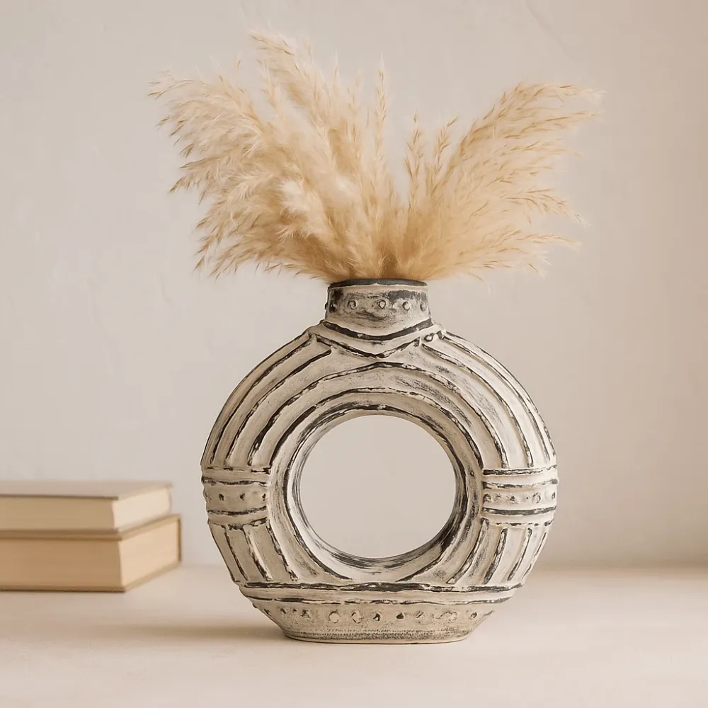 Donut Vase, Krem 18cm