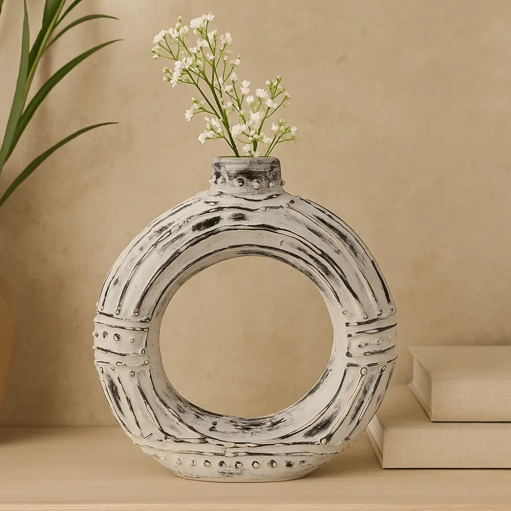 Donut Vase Krem 30cm