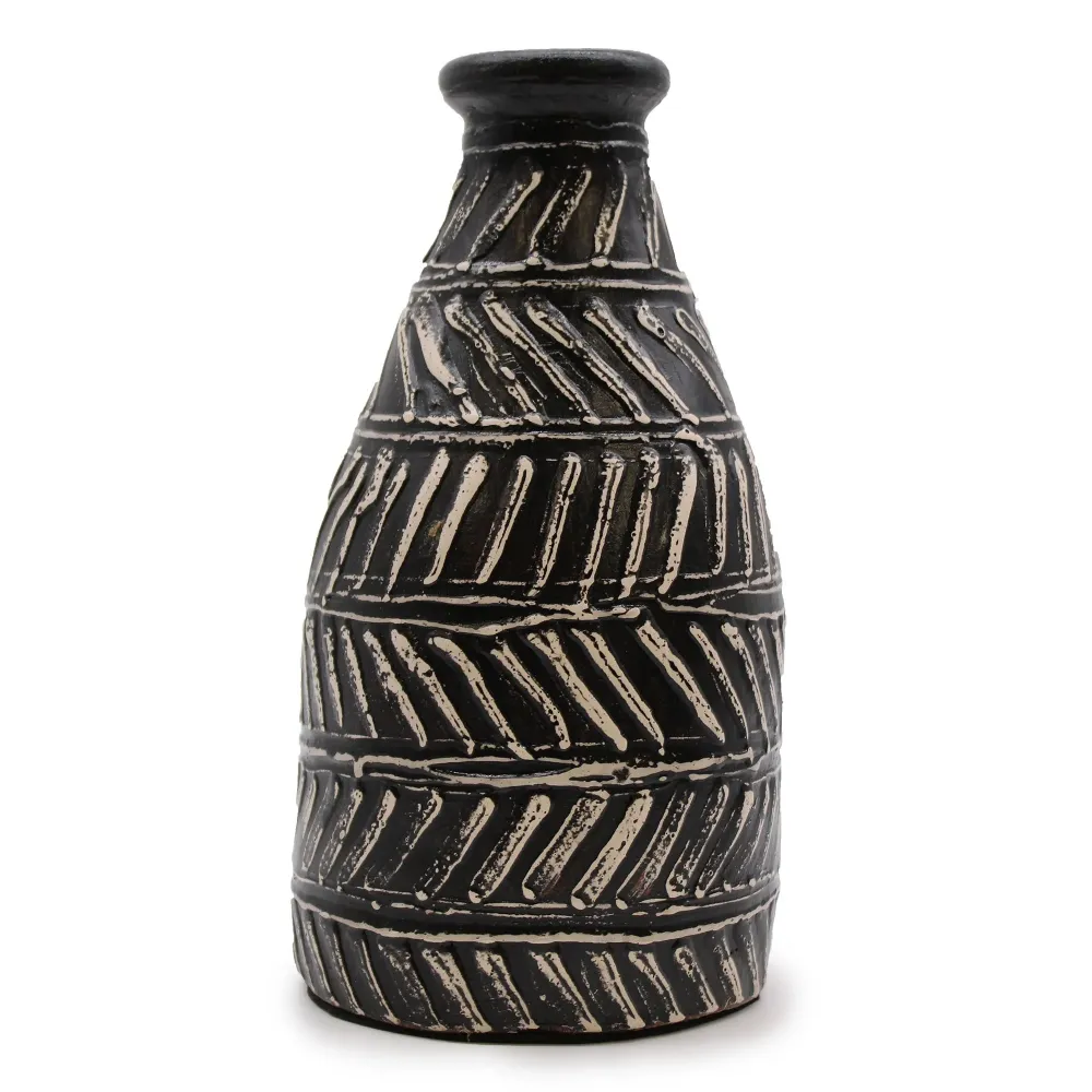 Vase Boho gresk kjegle sjokolade