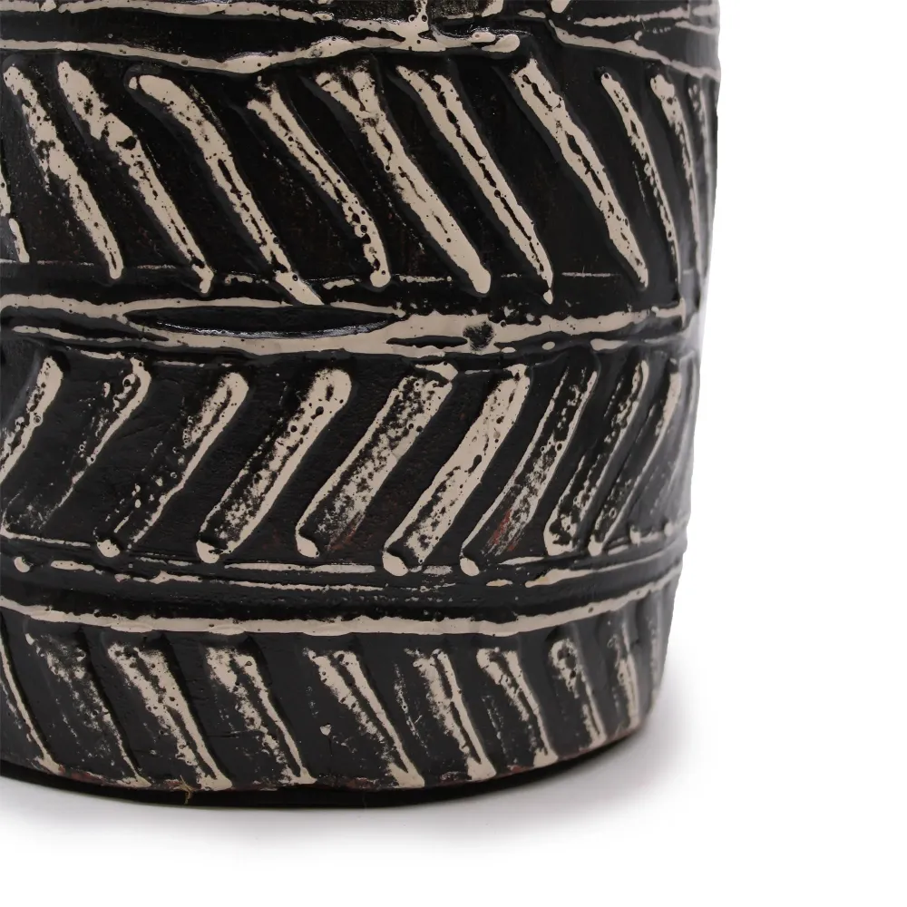 Vase Boho gresk kjegle sjokolade