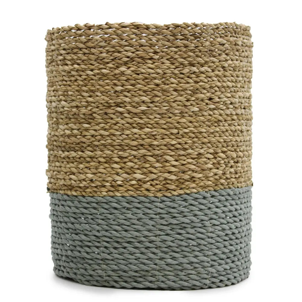Vaser og beholdere i sjøgressraffia, 2 stk. hver