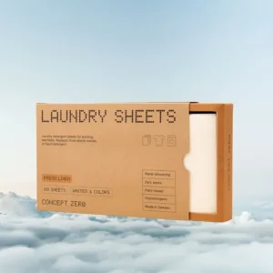 Concept Zero Vaskeark til Klesvask - Fresh Linen| 60 stk | Zero-Waste Alternativ