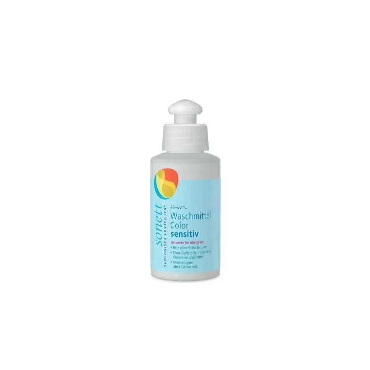 Sonett vaskemiddel sensitiv 120 ml – økologisk og duftfritt vaskemiddel