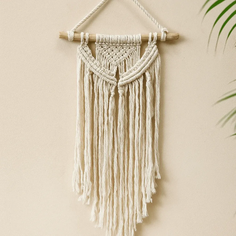 Macramé veggheng veggdekor