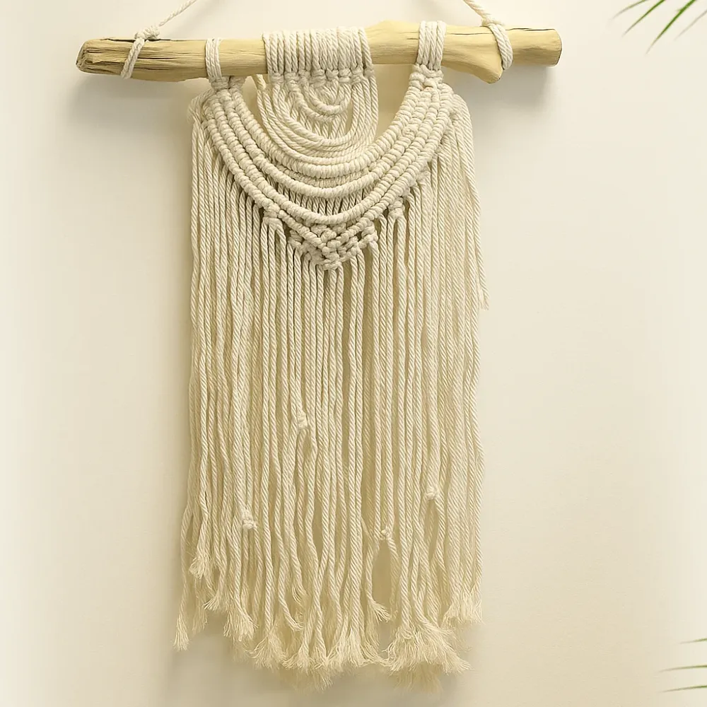 Macrame veggheng, to bølger