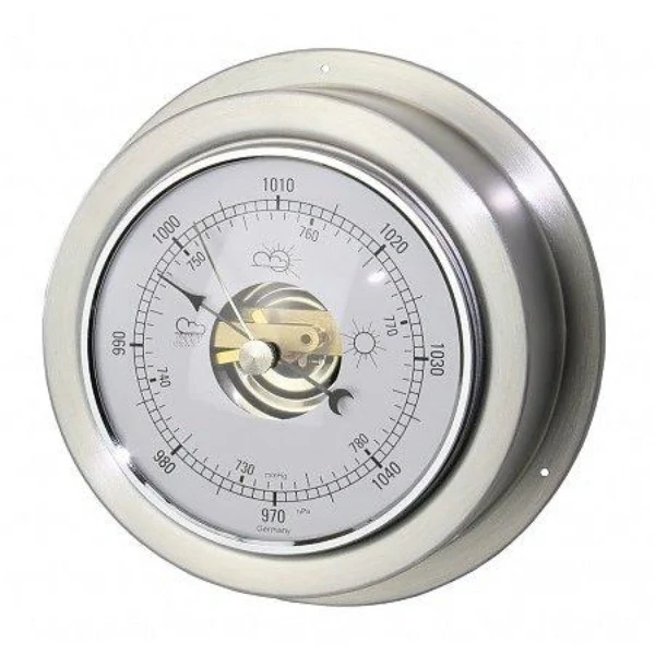 Maritim barometer Børstet stål