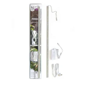 Plantelys LED med adapter 85 cm – Energisparende lyslist innedyrking