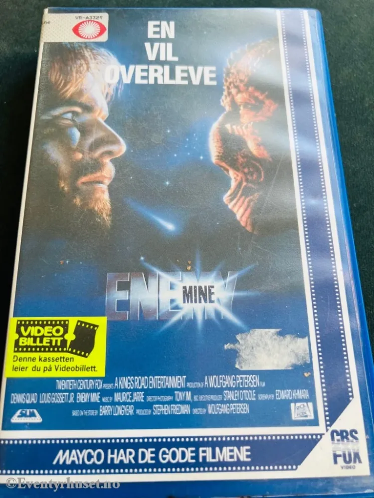 Enemy Mine. 1985. VHS Big Box.