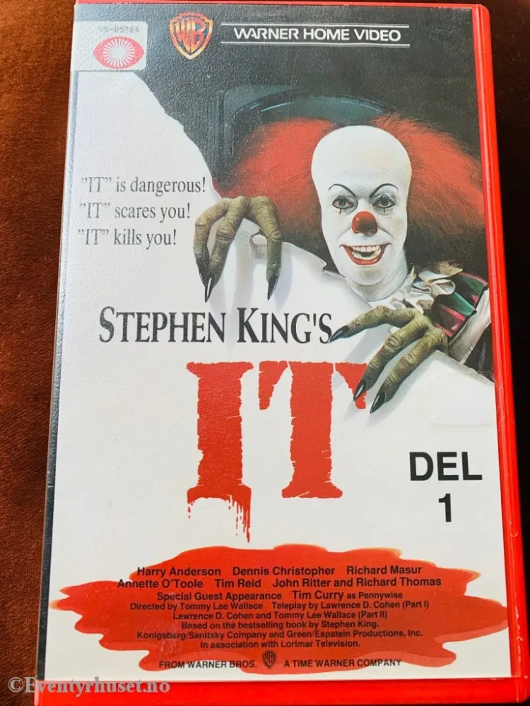 Stephen Kings IT. Del 1. 1990. VHS Big Box.