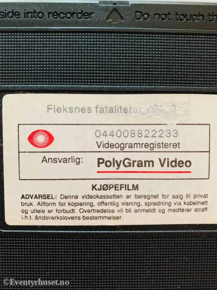 Fleksnes fasiliteter. Vol. 3 (NRK/SVT). VHS.