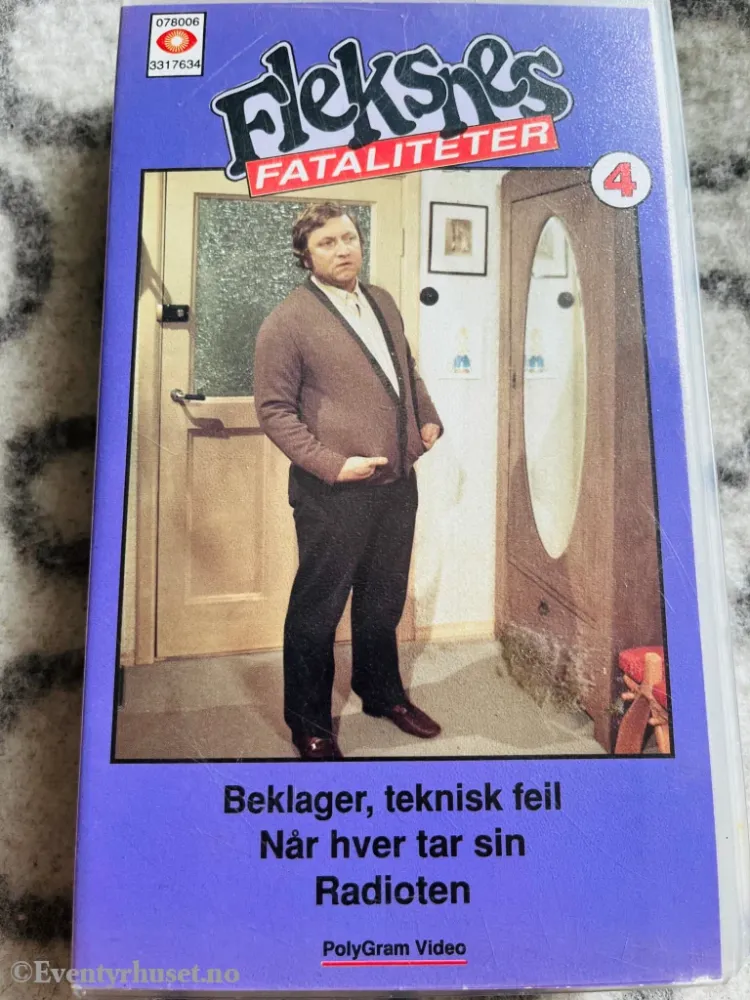 Fleksnes fasiliteter. Vol. 4 (NRK/SVT). VHS fra utleie.