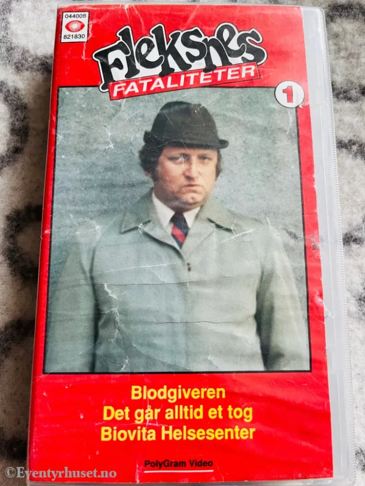 Fleksnes fasiliteter. Vol. 1 (NRK/SVT). VHS fra utleie.